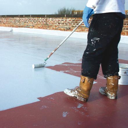 Liquid roofing process - waterproofing